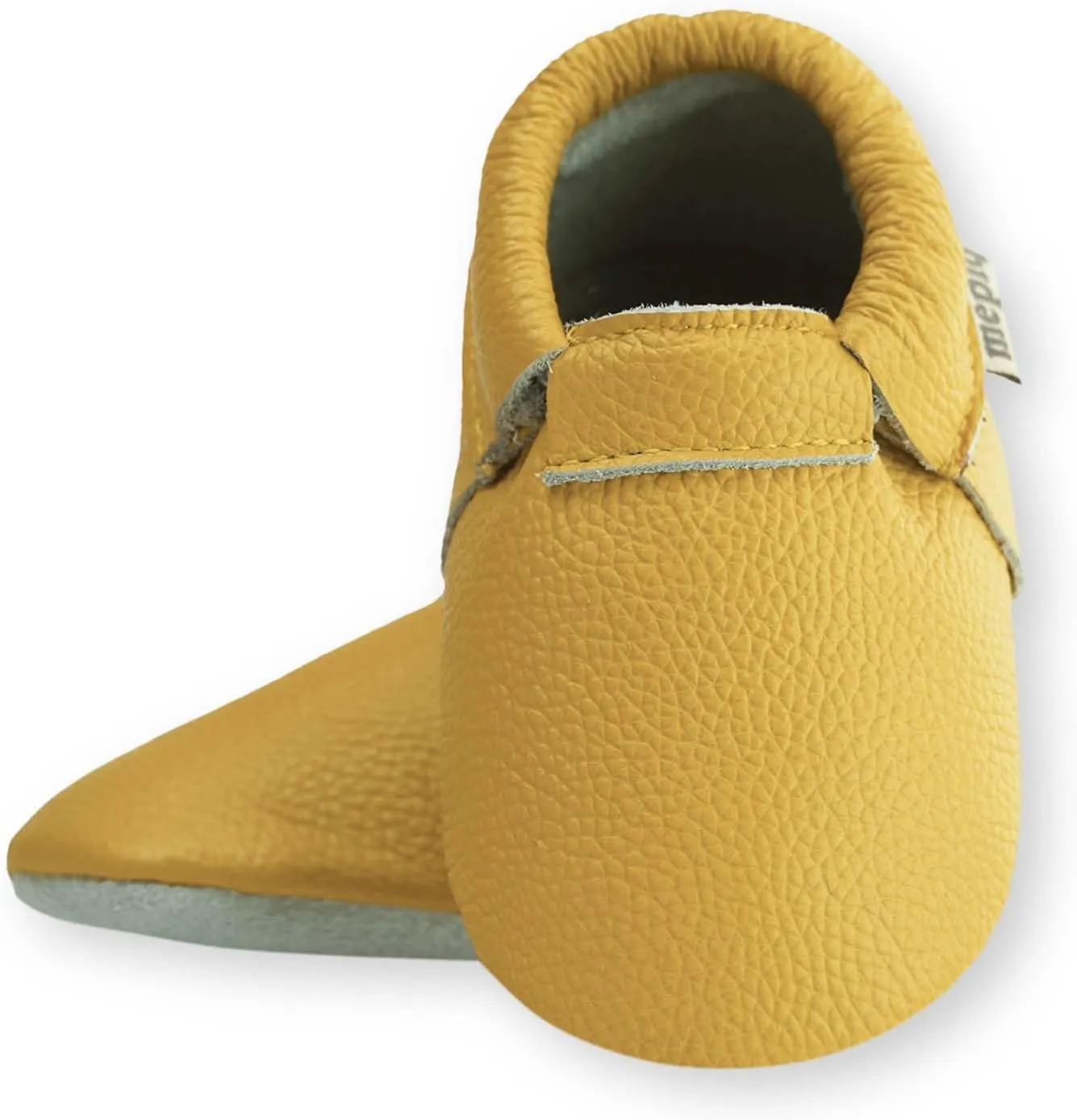 Toddler Moccasins Baby Shoes with Suede Sole, Soft Leather Anti Slip Crib Walking Baby Shoes Suitable for Indoor First Walking
