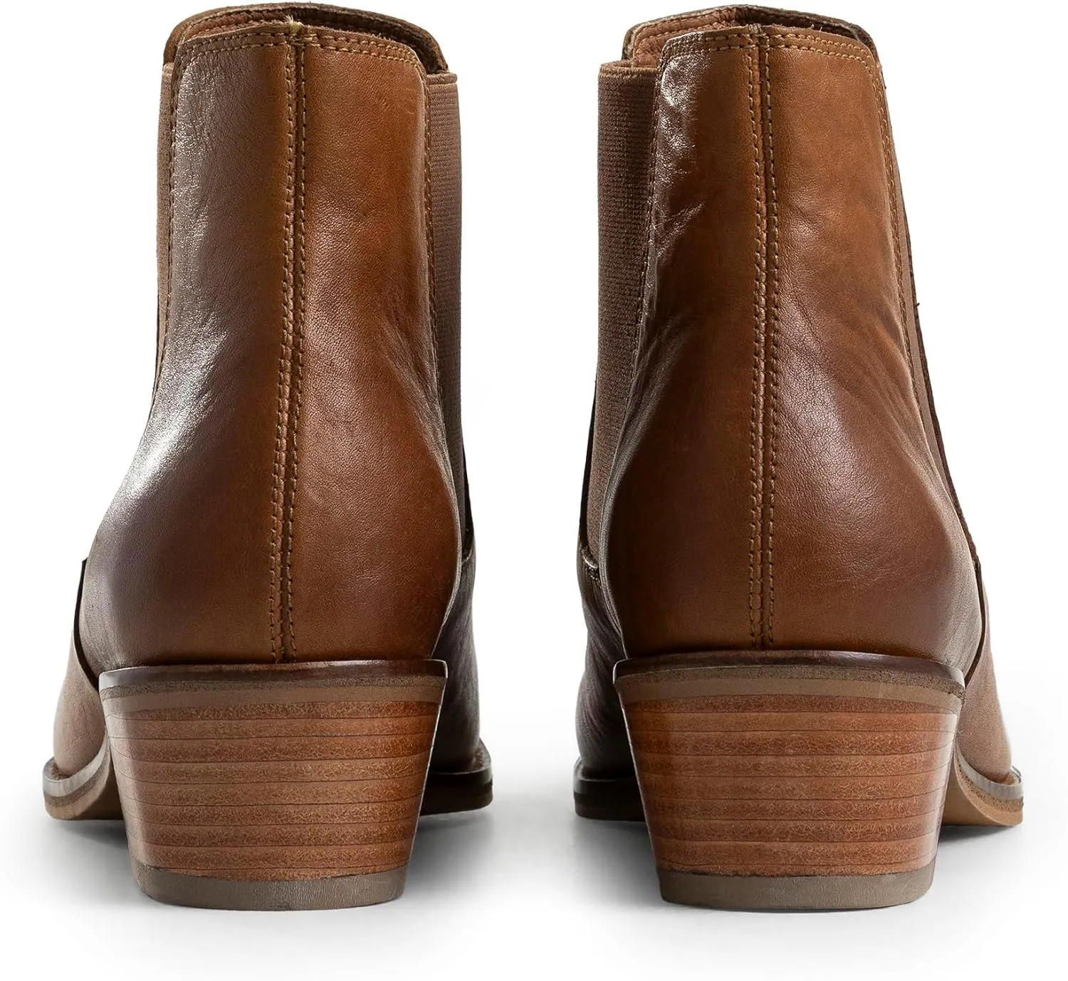 VELEZ Top Grain Leather Boots For Women- Comfortable Ankle Boot - Casual Booties Low Heels - Metallic Toe Cap - Handmade Stylish Shoes - Womens Casual Fashion Walking