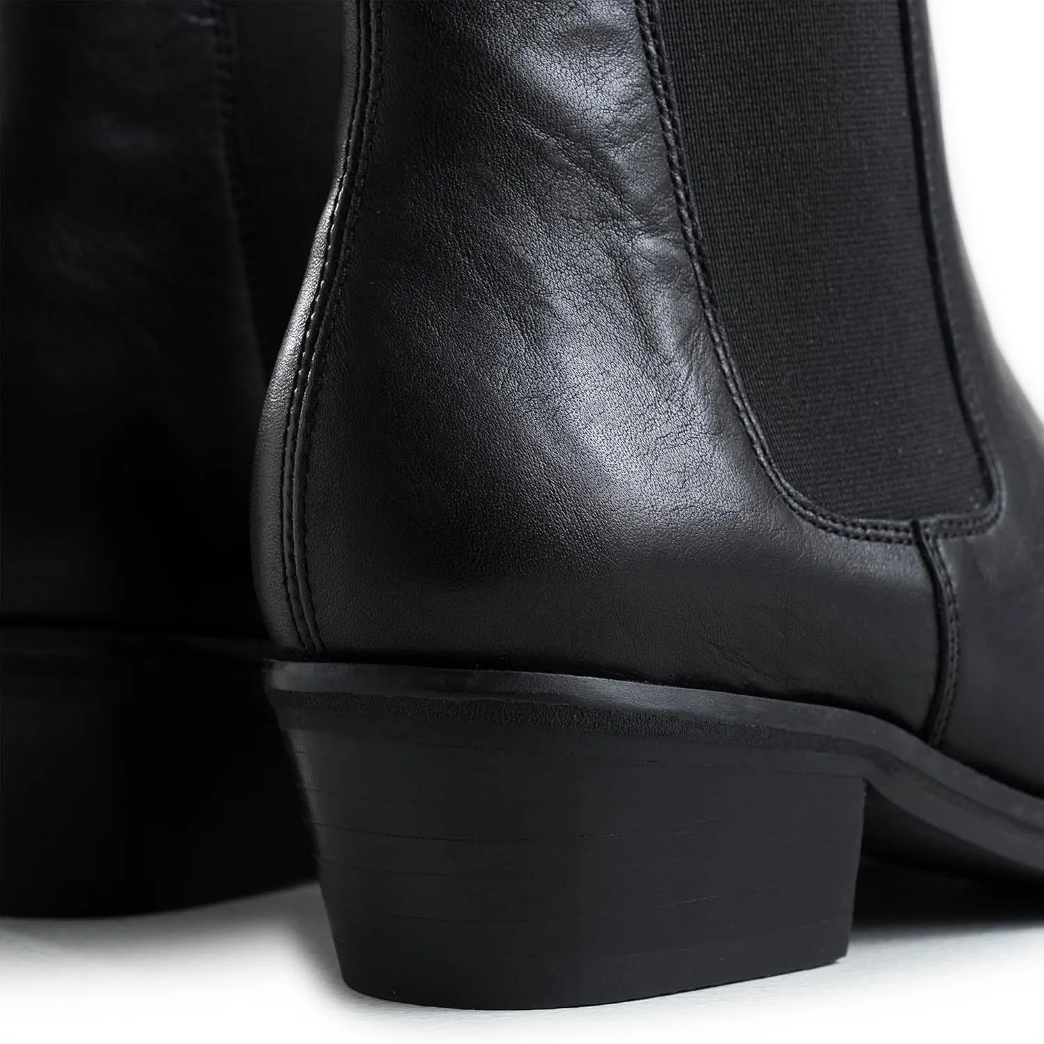 VELEZ Top Grain Leather Boots For Women- Comfortable Ankle Boot - Casual Booties Low Heels - Metallic Toe Cap - Handmade Stylish Shoes - Womens Casual Fashion Walking