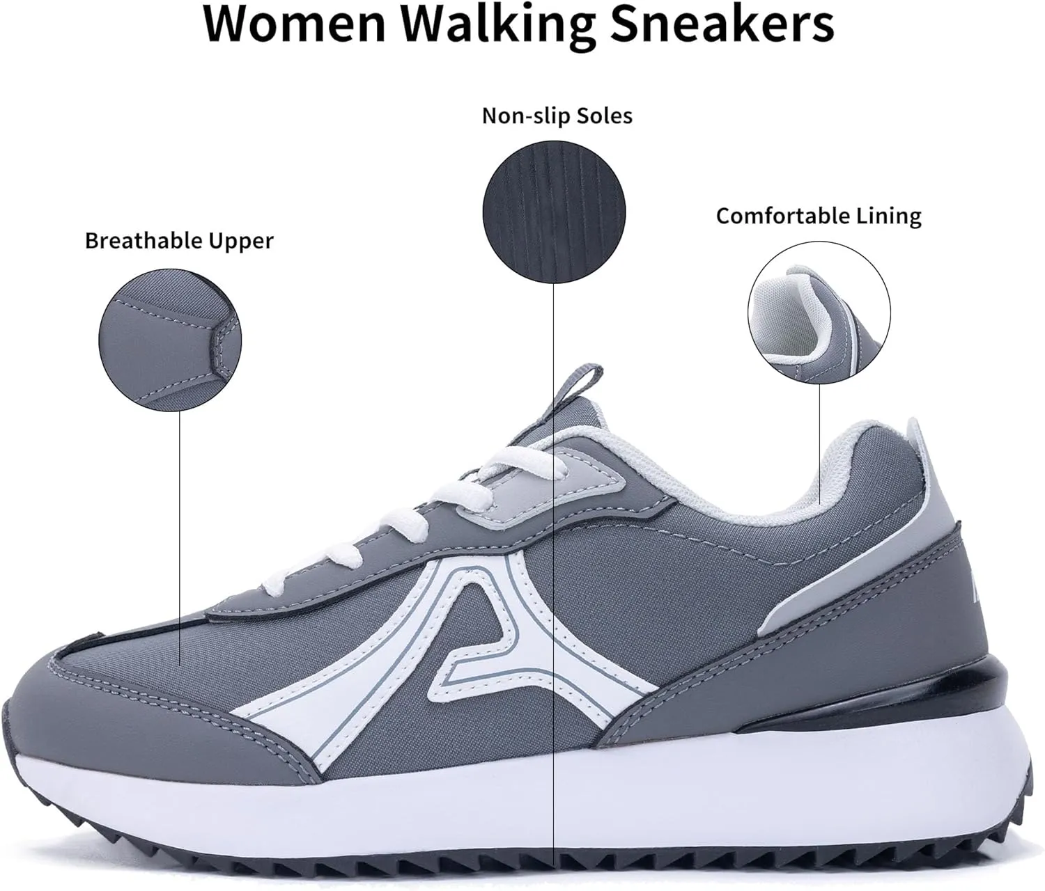 Women Sneakers Walking Casual Sneakers Comfortable Fashion Tennis Running Shoes US