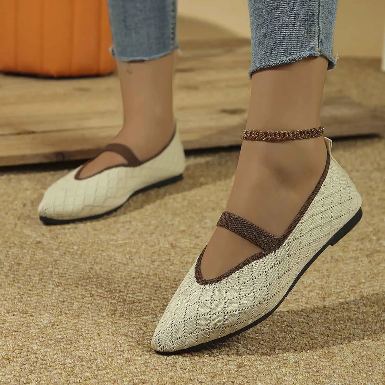 Women's Casual Slip On Shoes Breathable Comfortable Flat Walking Shoes for Women Lightweight Everyday Wear with Soft Sole
