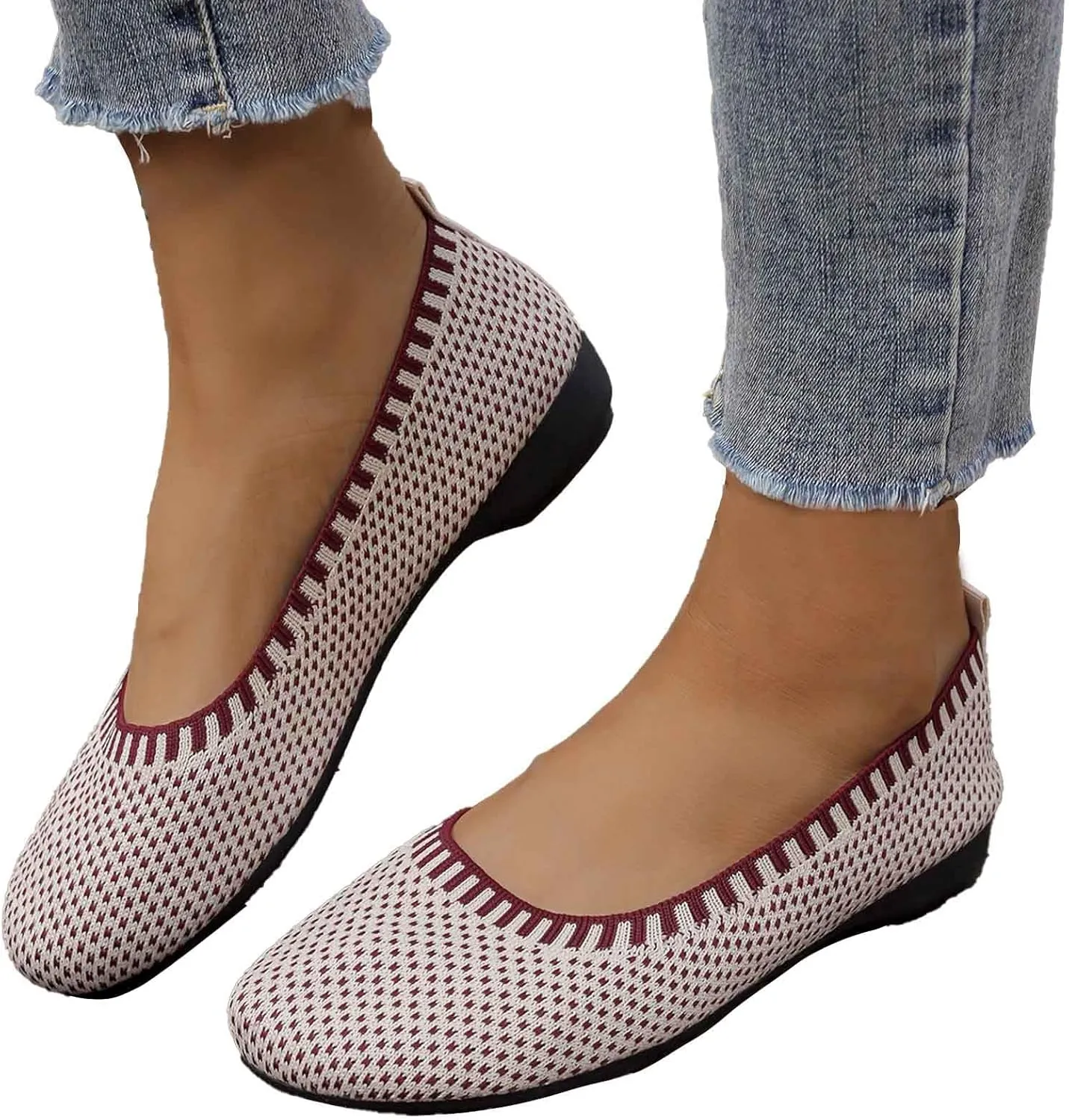 Women's Casual Slip On Shoes Breathable Lightweight Flat Comfortable Everyday Wear for Spring Summer Fall