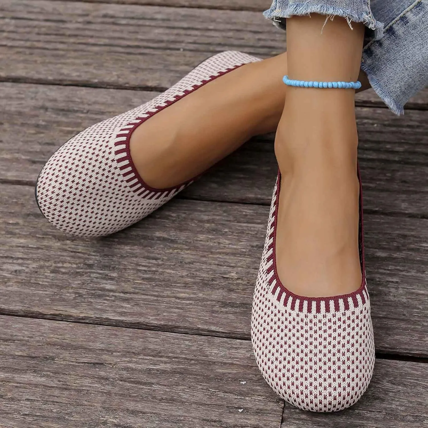 Women's Casual Slip On Shoes Breathable Lightweight Flat Comfortable Everyday Wear for Spring Summer Fall