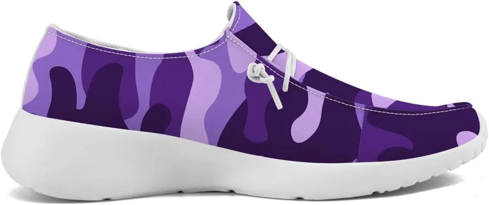 Women's Men's Loafers Slip-on Shoes Camouflage Shoes Gifts for Women Men