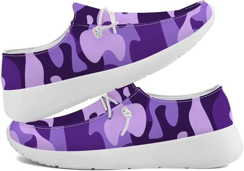 Women's Men's Loafers Slip-on Shoes Camouflage Shoes Gifts for Women Men