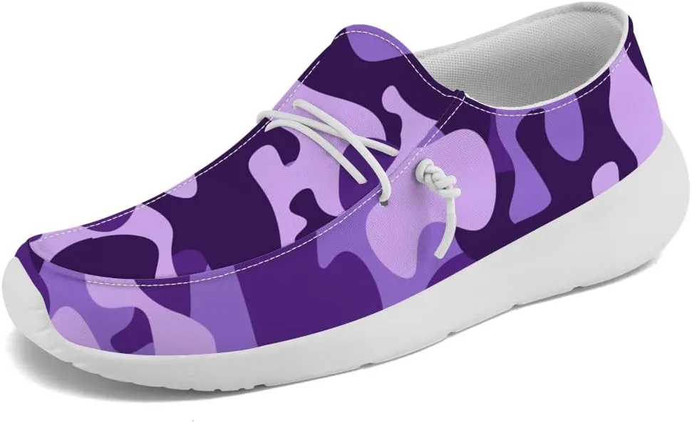 Women's Men's Loafers Slip-on Shoes Camouflage Shoes Gifts for Women Men