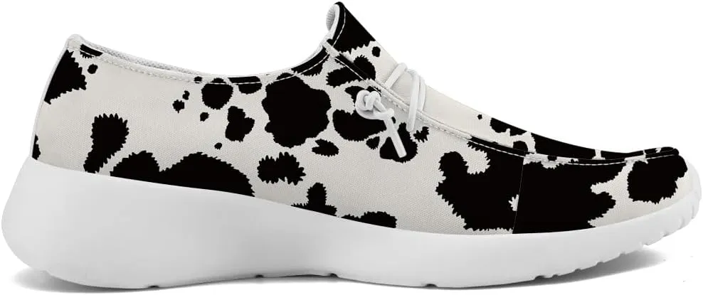 Women's Men's Loafers Slip-on Shoes Cow Print Shoes Gifts for Women Men