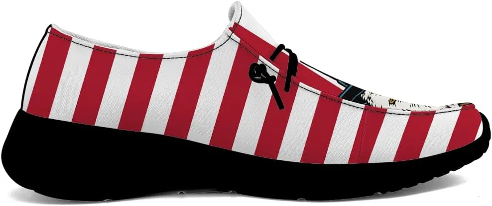 Women's Men's Loafers Slip-on Shoes Flag Eagle Shoes Gifts for Women Men