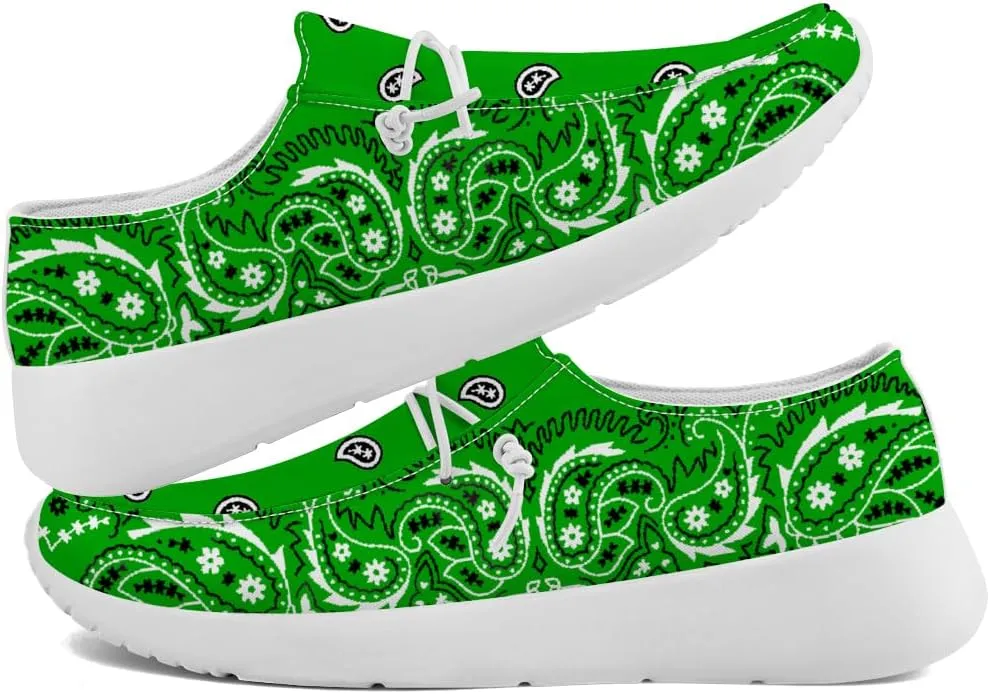 Women's Men's Loafers Slip-on Shoes Paisley Print Shoes Gifts for Women Men