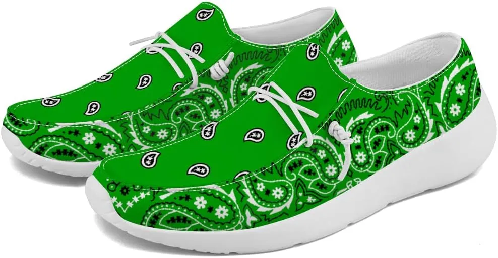 Women's Men's Loafers Slip-on Shoes Paisley Print Shoes Gifts for Women Men