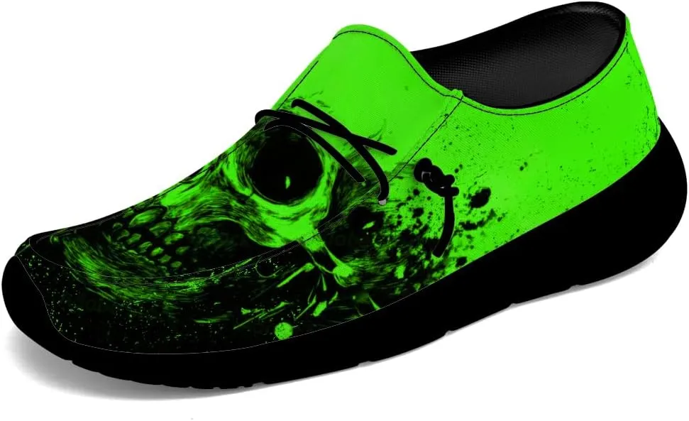 Women's Men's Skull Shoes Slip-on Loafers Graffiti Sneakers Gifts for Men Women